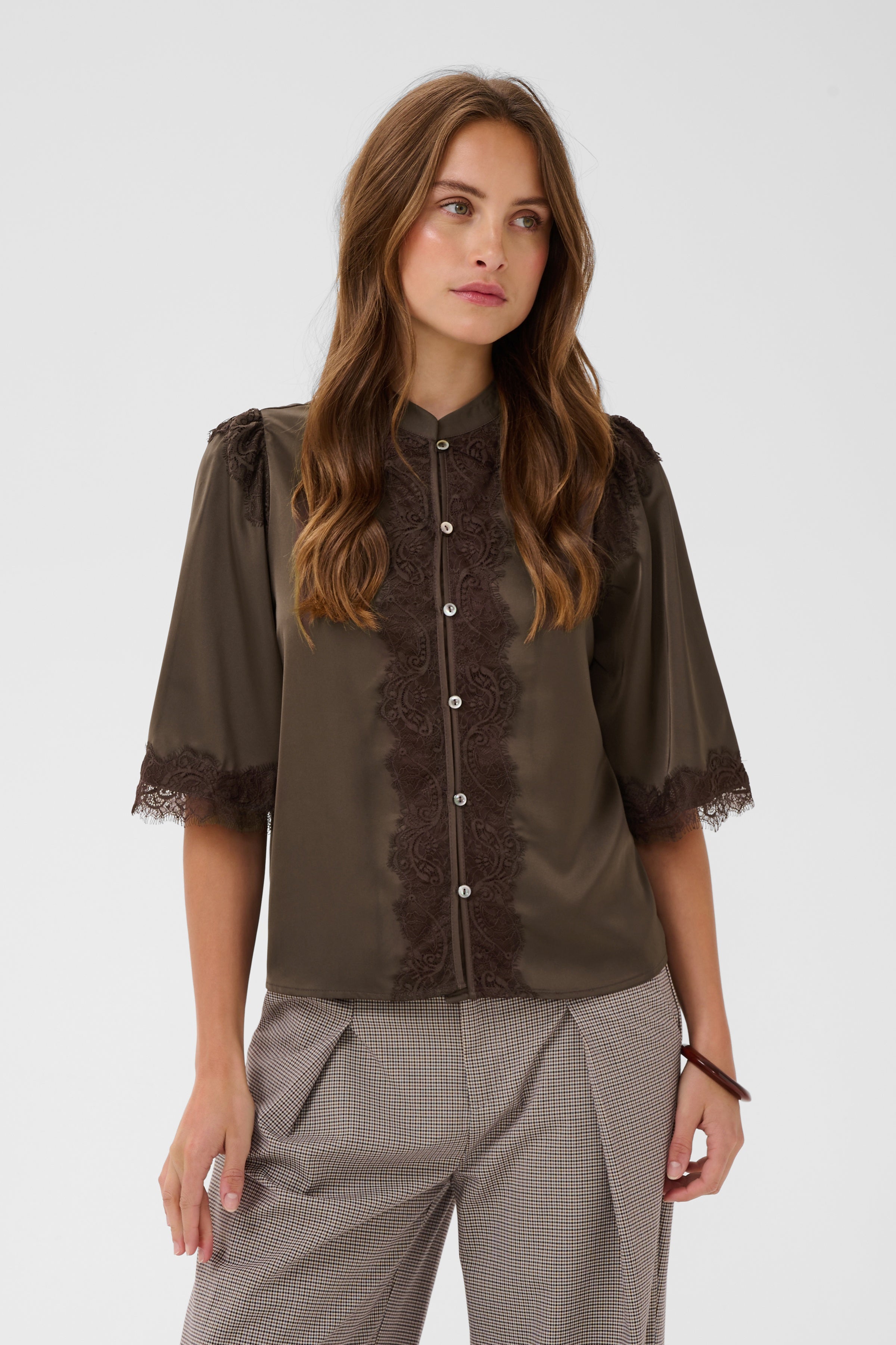 Teagan Shirt in Chocolate by Saint Tropez