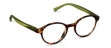 Peepers Bluelight Readers in Dawson Tortoise Green