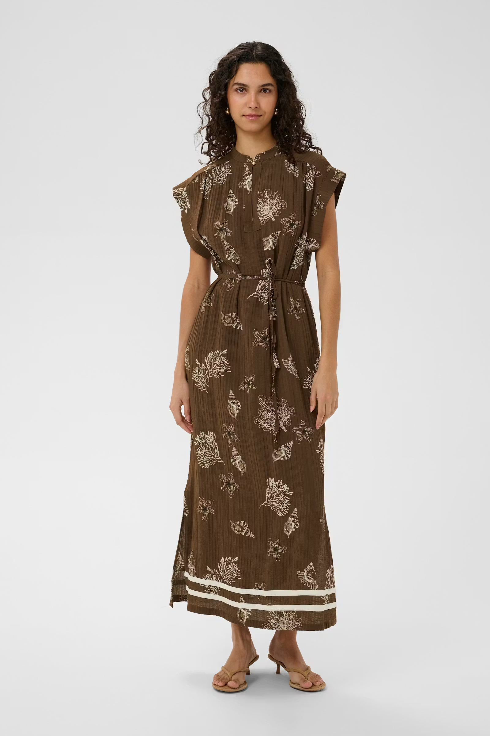 Rosashell Dress in Fudge Sea Shell by Saint Tropez