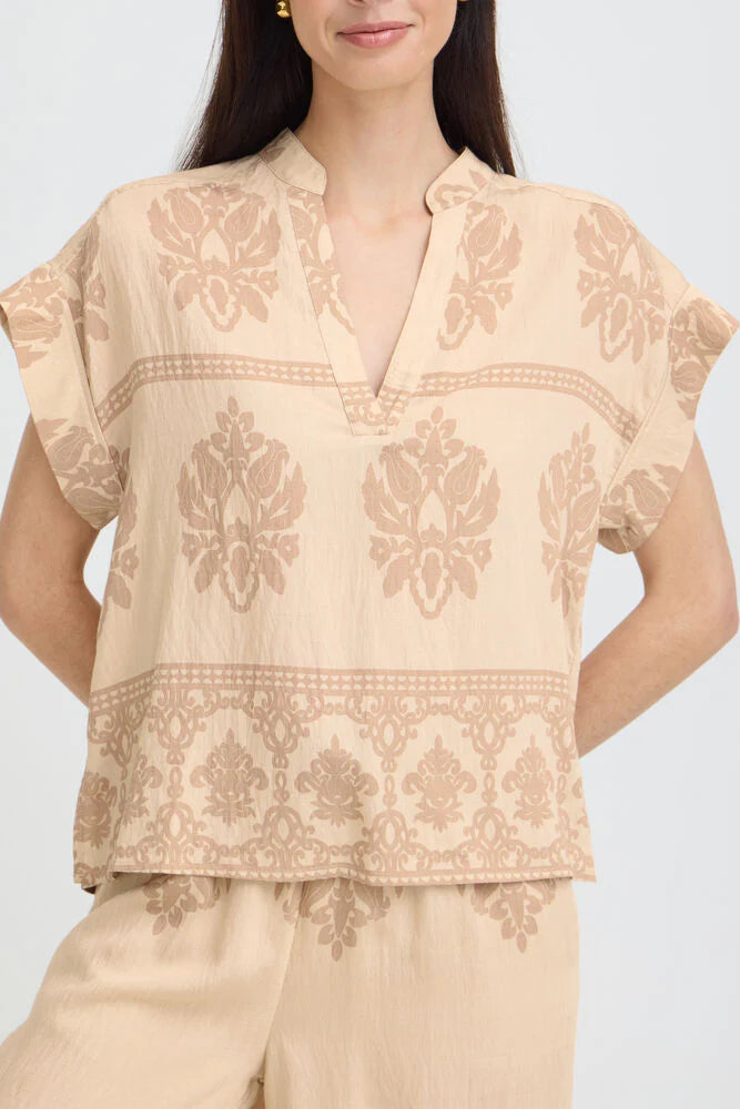 Jayce Blouse in Cement by b.young