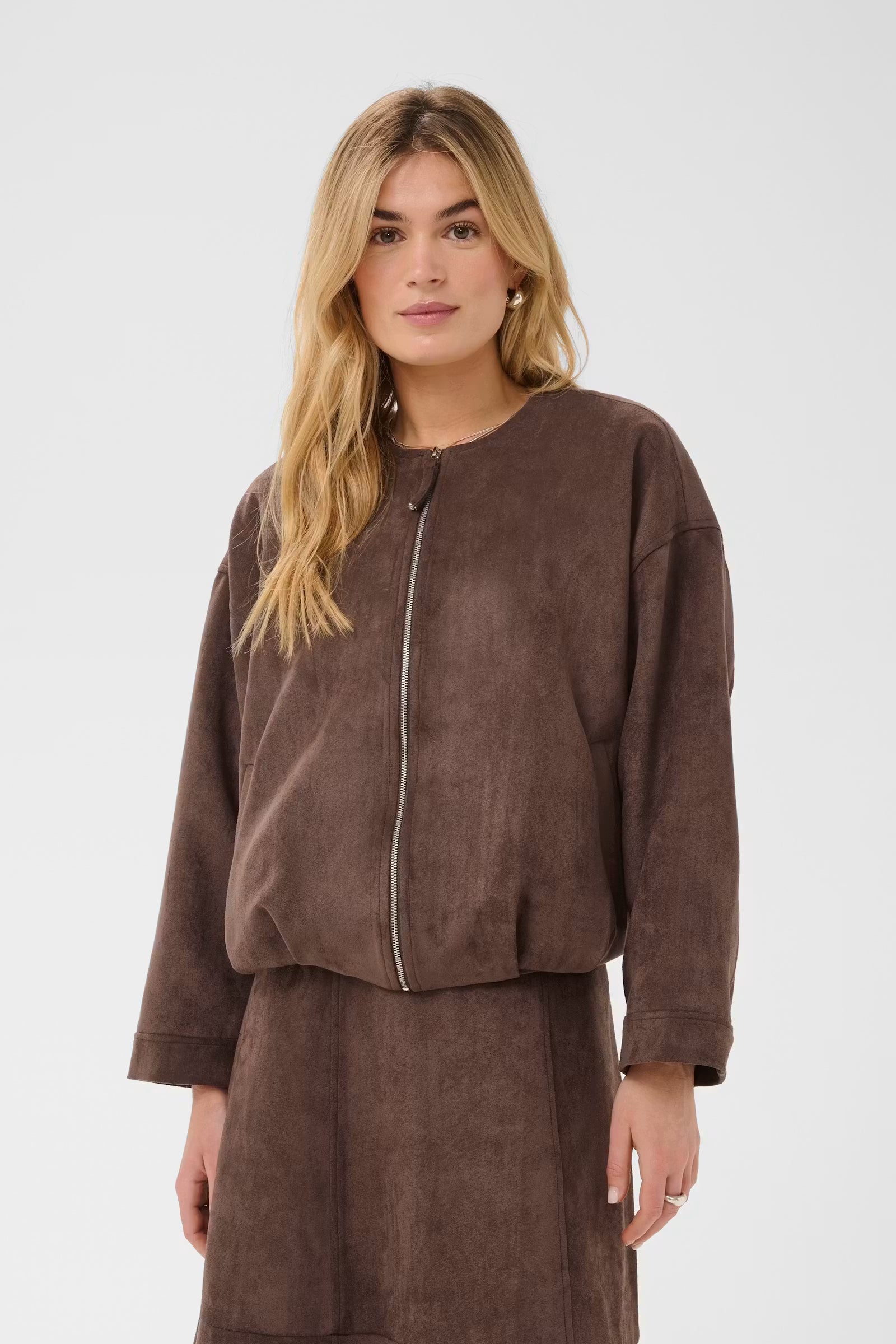 Shadow Jacket in Chocolate Brown by Saint Tropez