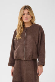 Shadow Jacket in Chocolate Brown by Saint Tropez