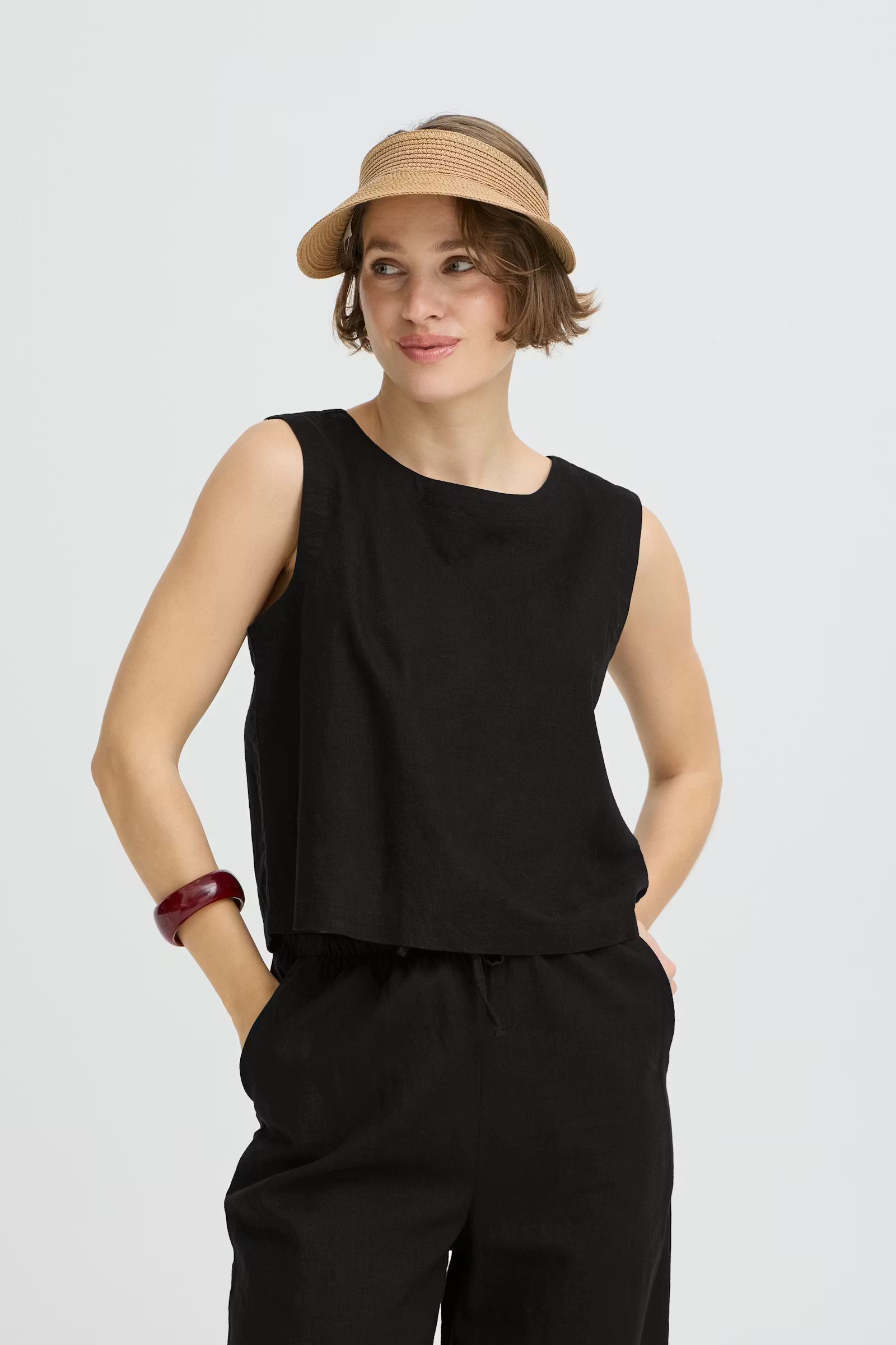 Falakka ONeck Top in Black by b.young