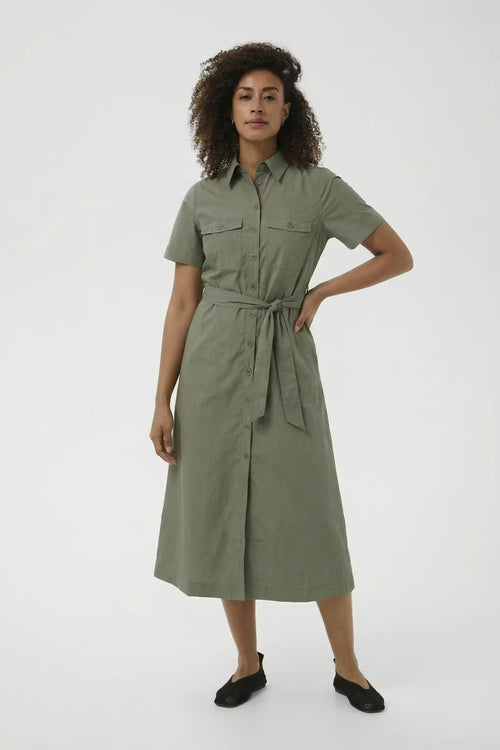 Ariel Dress in Smokey Olive by Part Two