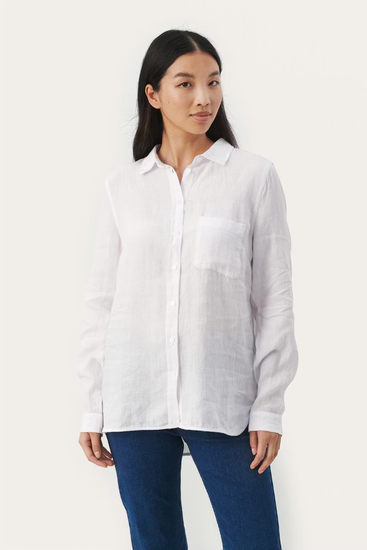 Kivas Shirt in Bright White by Part Two