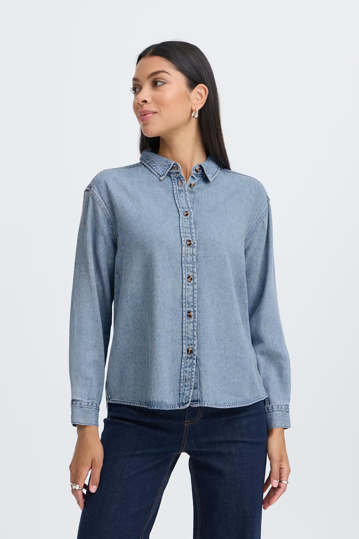 Levena Shirt in Light Blue Denim by b.young
