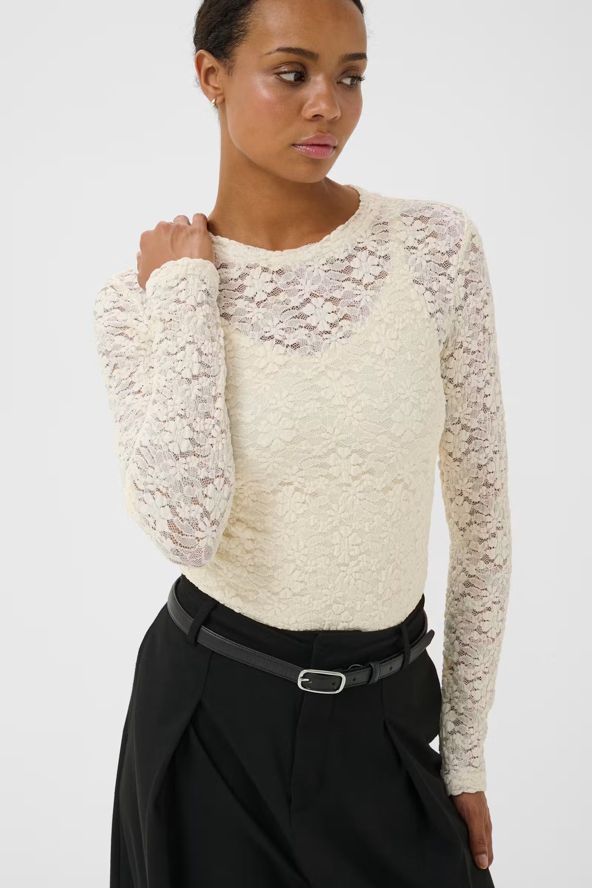 Venetia Shirt in Eggnog by Part Two