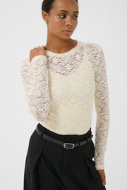 Venetia Shirt in Eggnog by Part Two