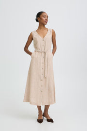 Falakka Button Dress in Woodsmoke by b.young