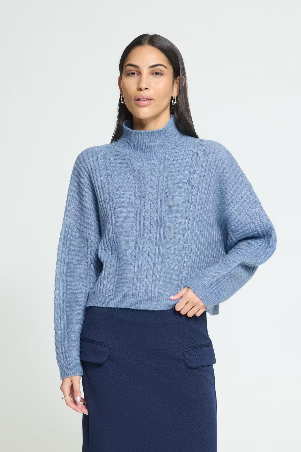 Mylle Sweater in Allure Blue by ICHI