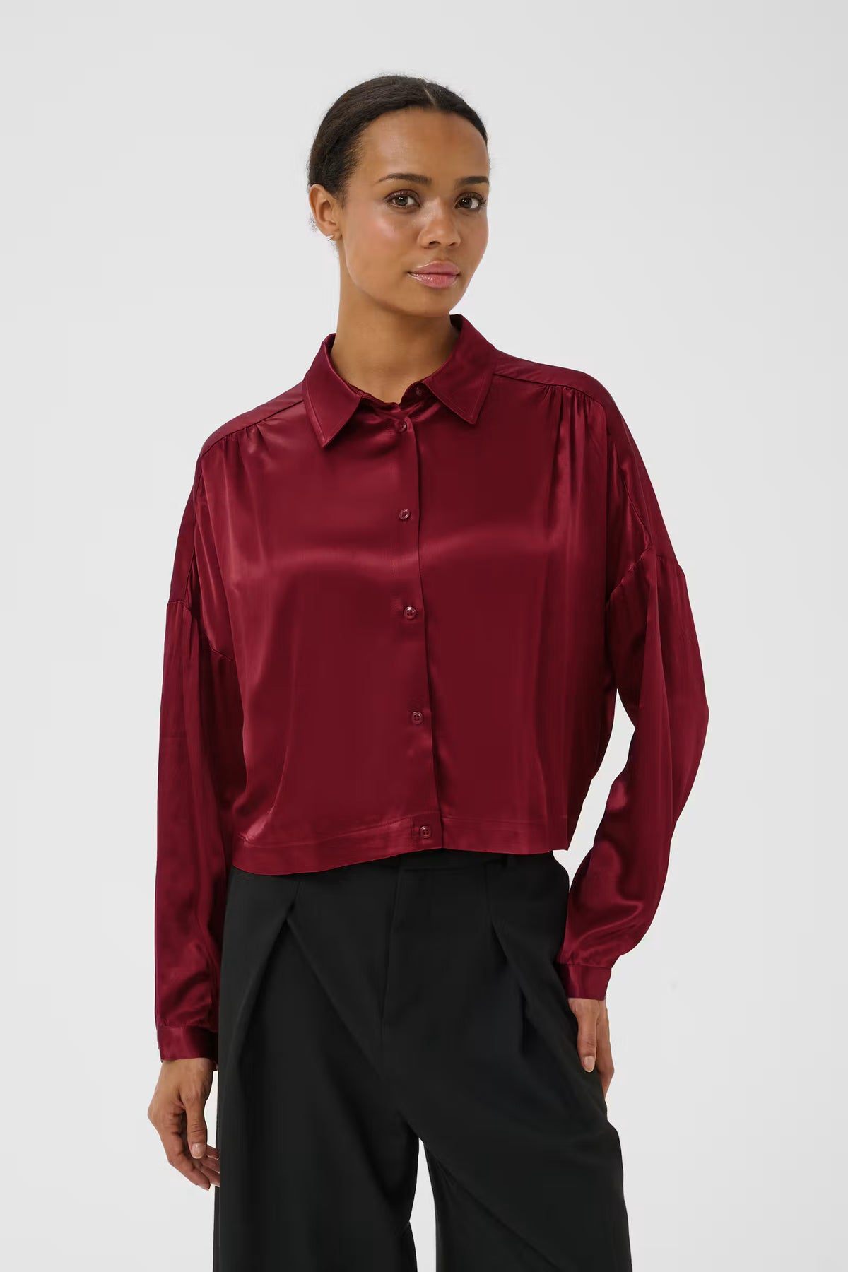 Dynya Shirt in Biking Red by Part Two