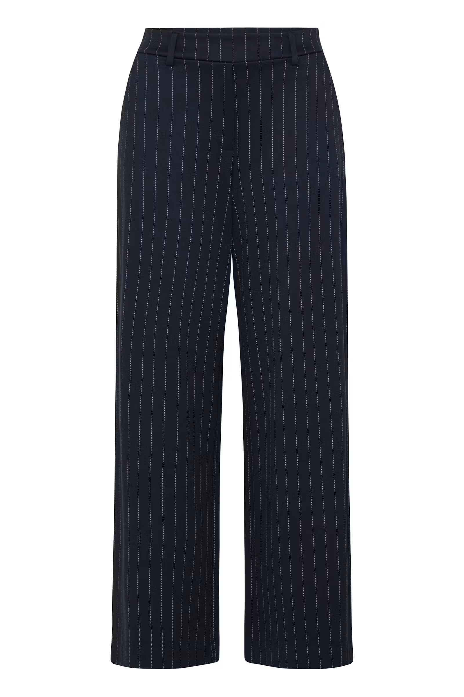 Rowan Wide Pants in Dark Sapphire Stripe by b.young