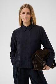 Carolla Shirt in Dark Navy Flower by Part Two