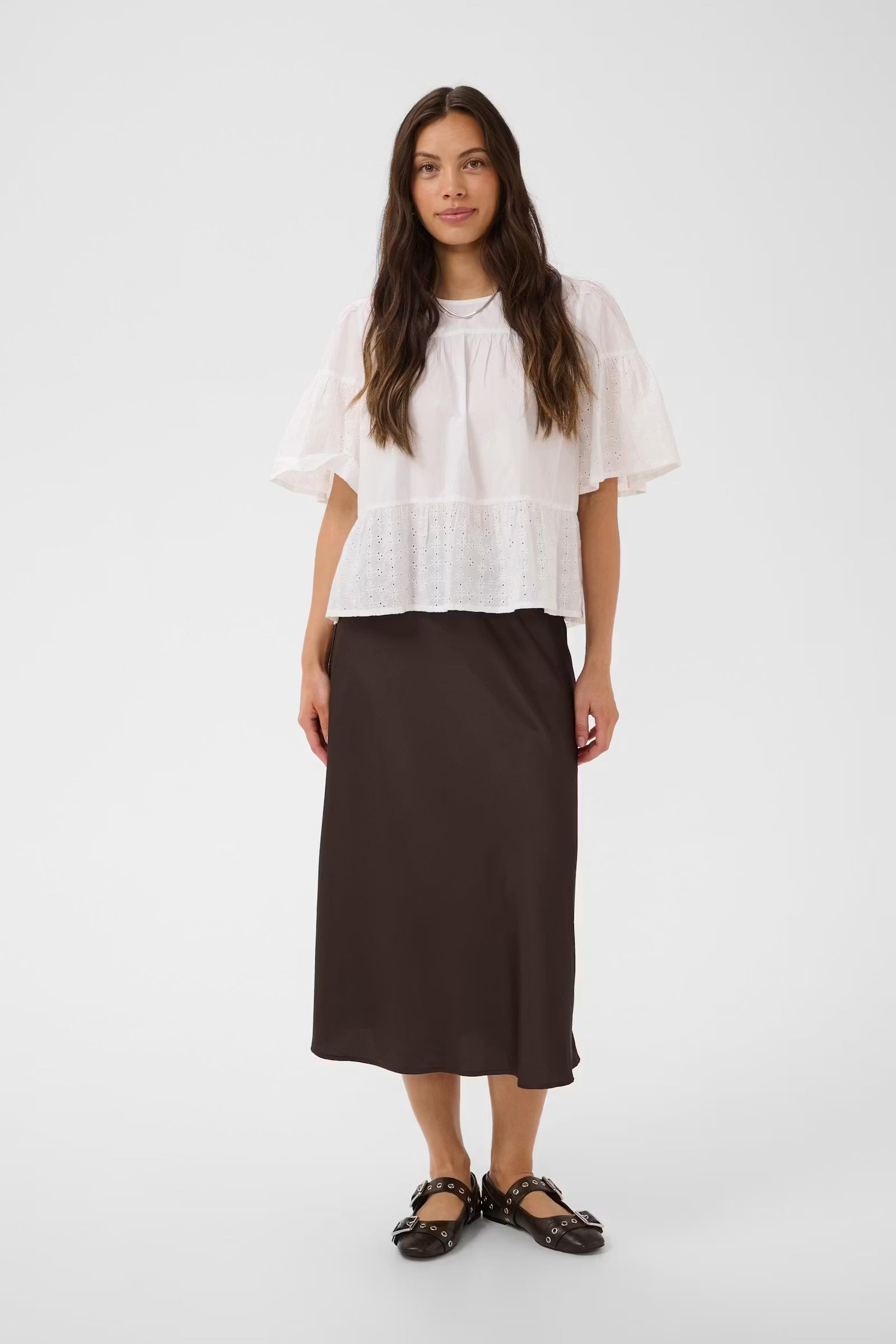 Lodisa Maxi Skirt in Chocolate Brown by Saint Tropez