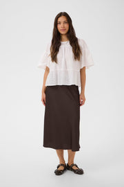 Lodisa Maxi Skirt in Chocolate Brown by Saint Tropez