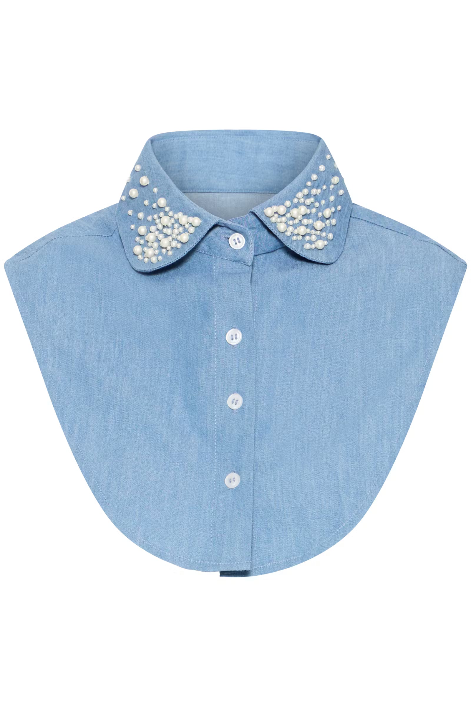 Anine Collar in Faded Denim by ICHI