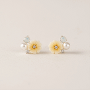 Sweetpea Stud Earrings in Ivory by Lover's Tempo