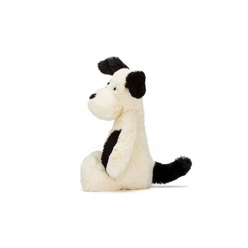 Jellycat Bashful Puppy Black & Cream Medium