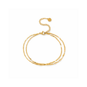 Ray Layered Gold Waterproof Bracelet by Lover's Tempo