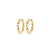 Tide Hoop Earrings in Gold by Pilgrim