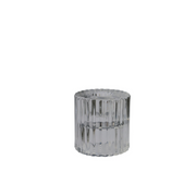 Rillo Candle Holder in Black Small