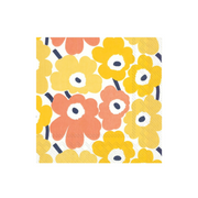 MINI UNIKOT Yellow Marimekko Cocktail Napkins