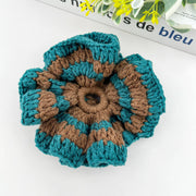 Hand Crocheted Scrunchie in Brown