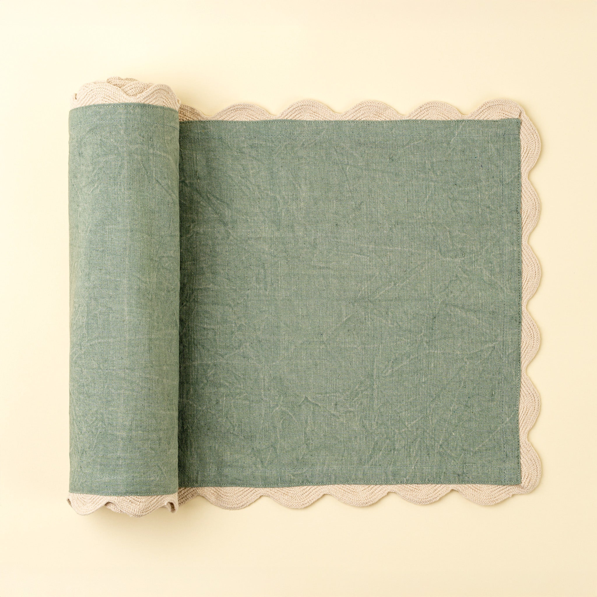 Rick Rack Table Runner Green 108"