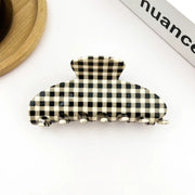 Acetate Checkerboard Hair Claw Clip