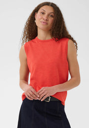 Mila Vest in Tigerlily Melange by Saint Tropez