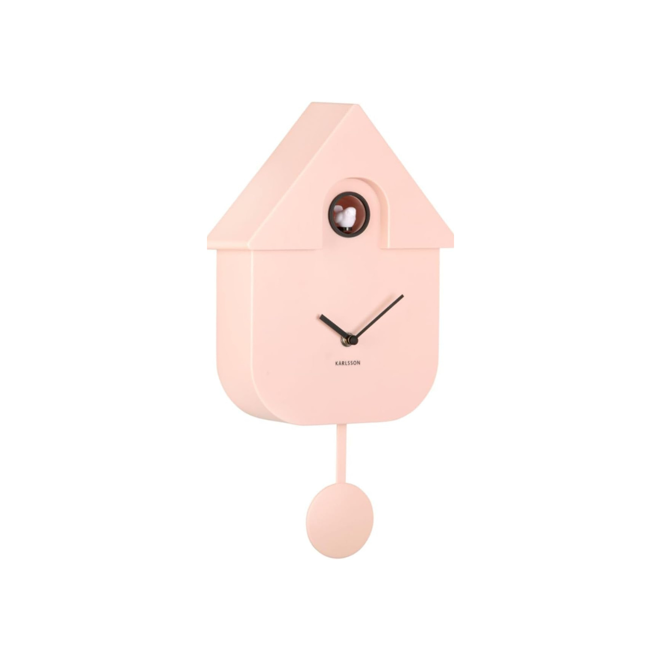 Karlsson Modern Cuckoo Clock in Soft Pink
