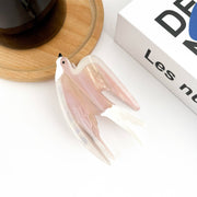 Pink Swallow Hair Clip