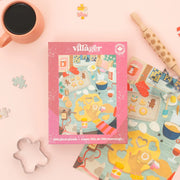 500-Piece Villager Puzzle Holiday Baking