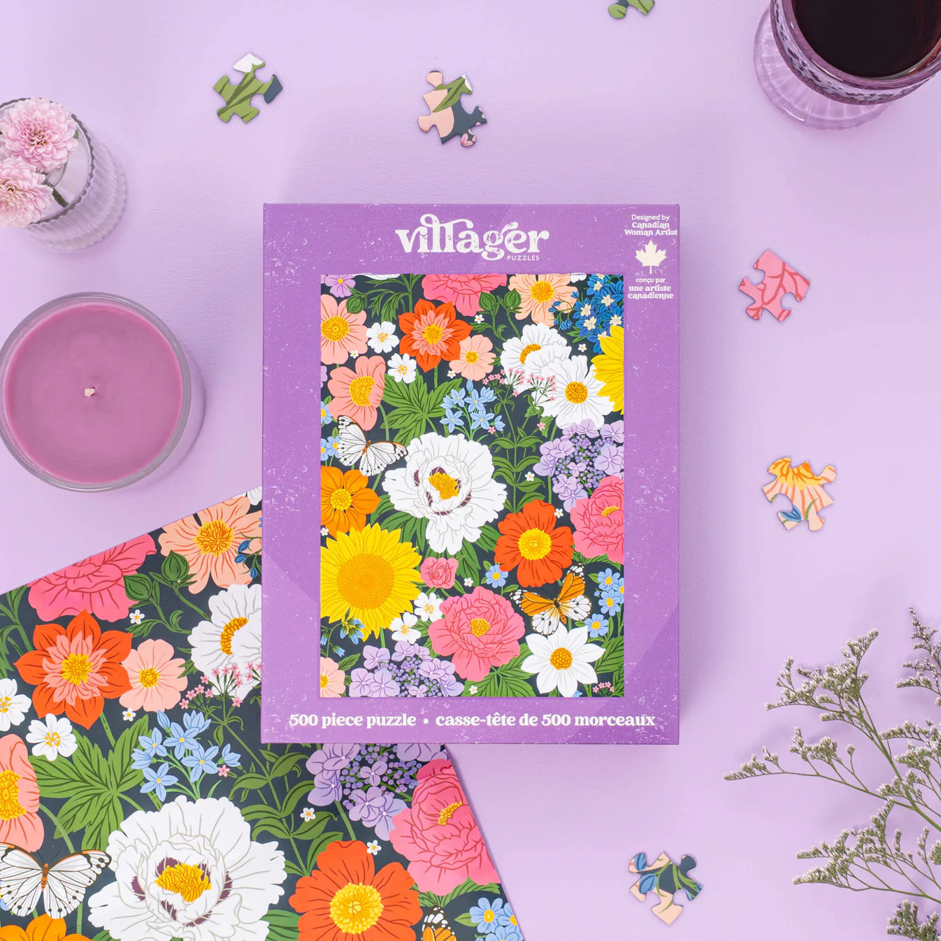 Midnight Blooms 500-Piece Villager Puzzle