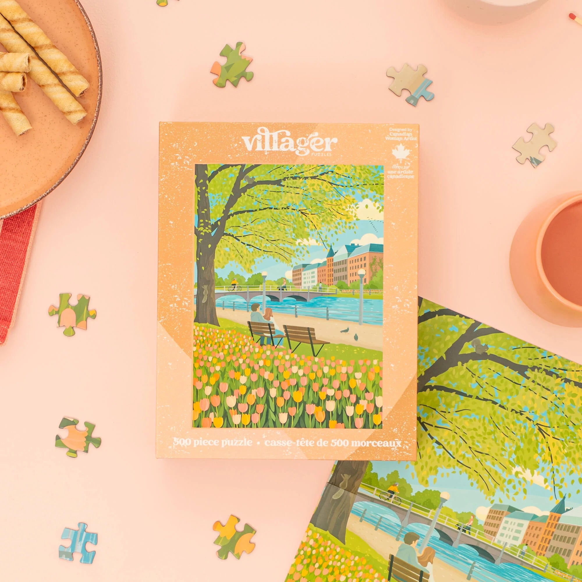 Tulip Season 500-Piece Villager Puzzle