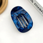 Flat Hair Clip in Dark Blue