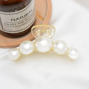 Small Elegant Pearl Acrylic Claw Clip