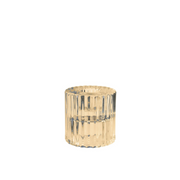 Rillo Candle Holder in Bronze Small