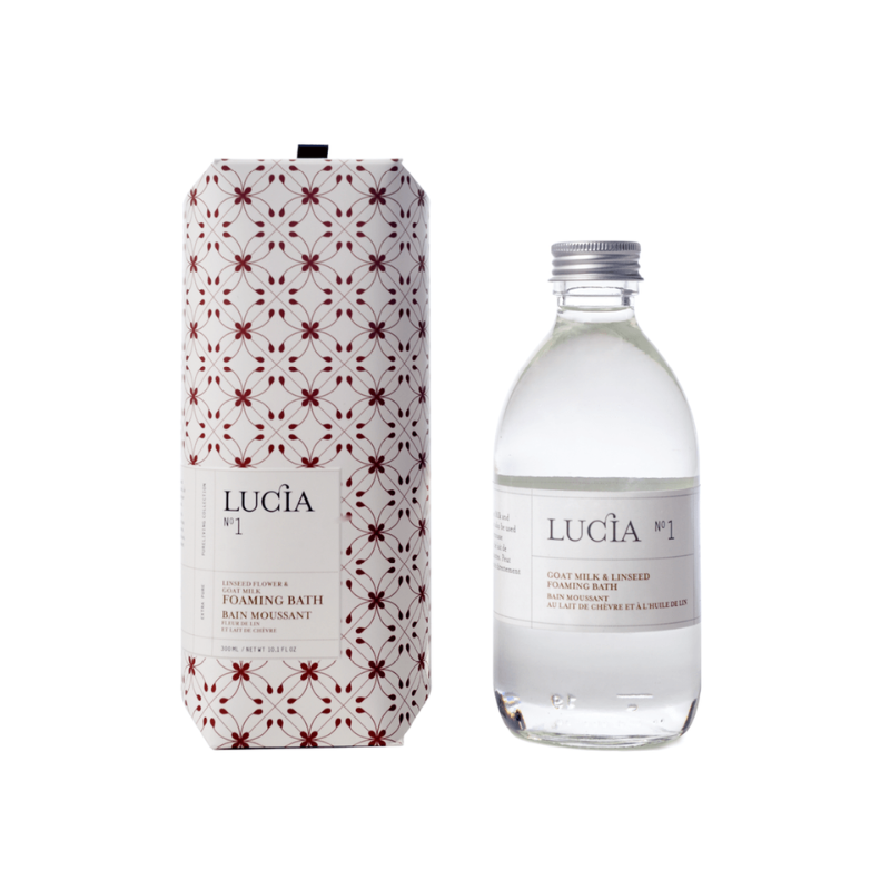 Lucia Foaming Bath 300ml Goat's Milk & Linseed