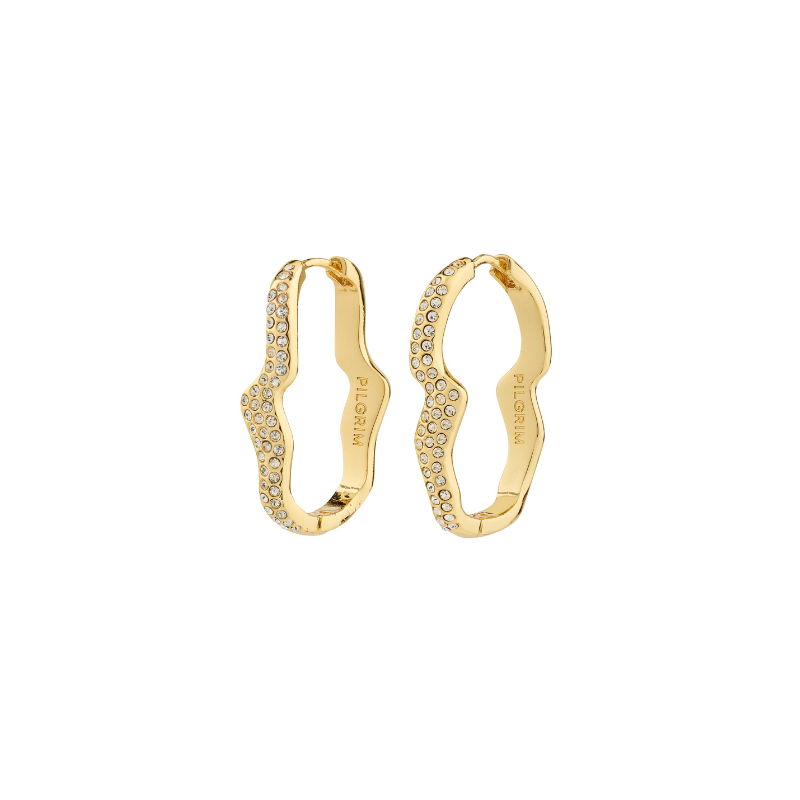 Connect Earring in Gold by Pilgrim
