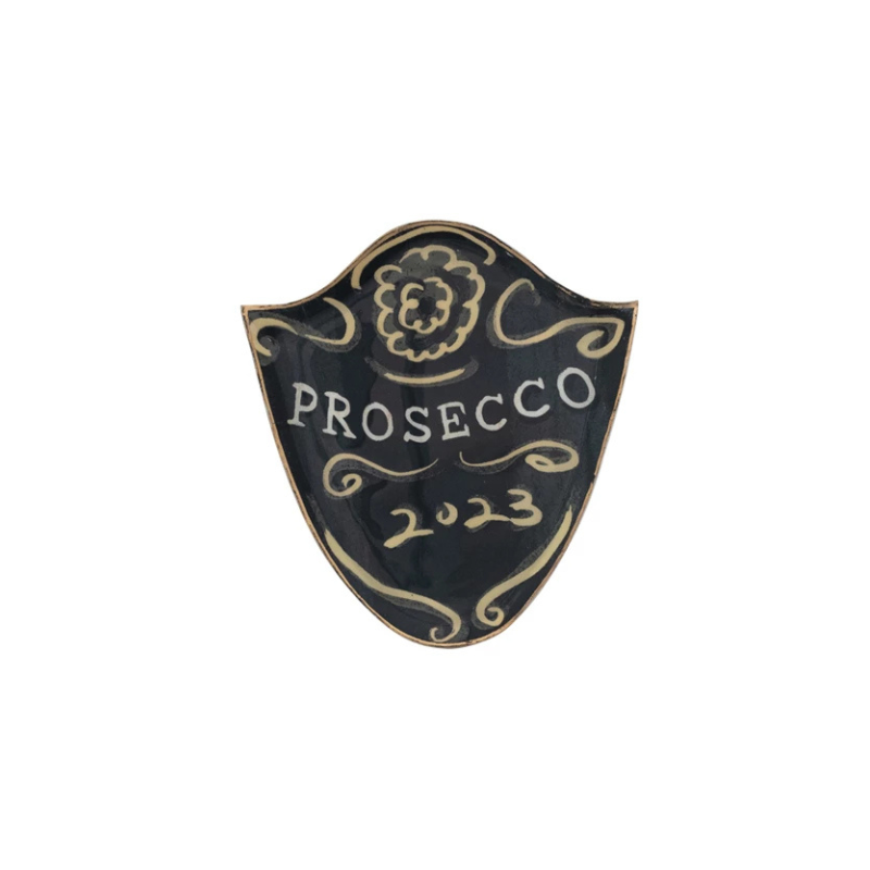 Enameled Metal Tray Prosecco