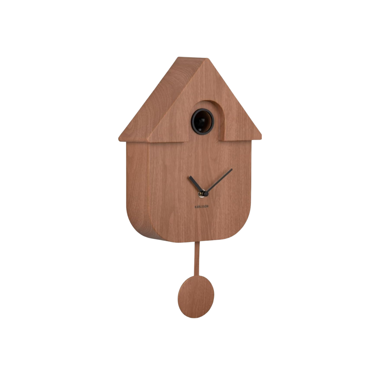 Karlsson Modern Cuckoo Clock in Dark Wood