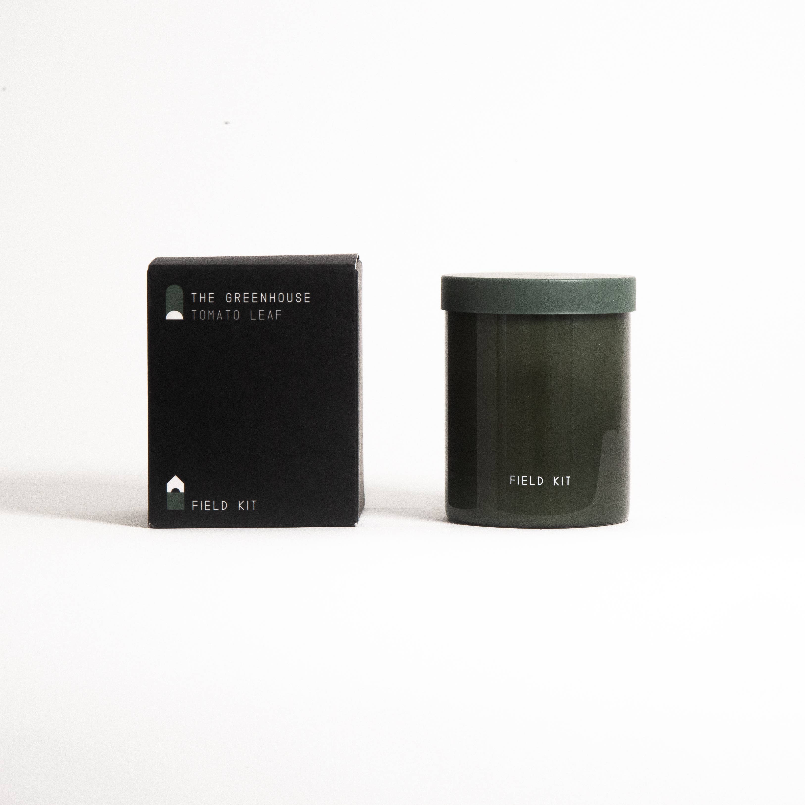 The Greenhouse - Tomato Leaf - 8oz Glass Candle by Field Kit