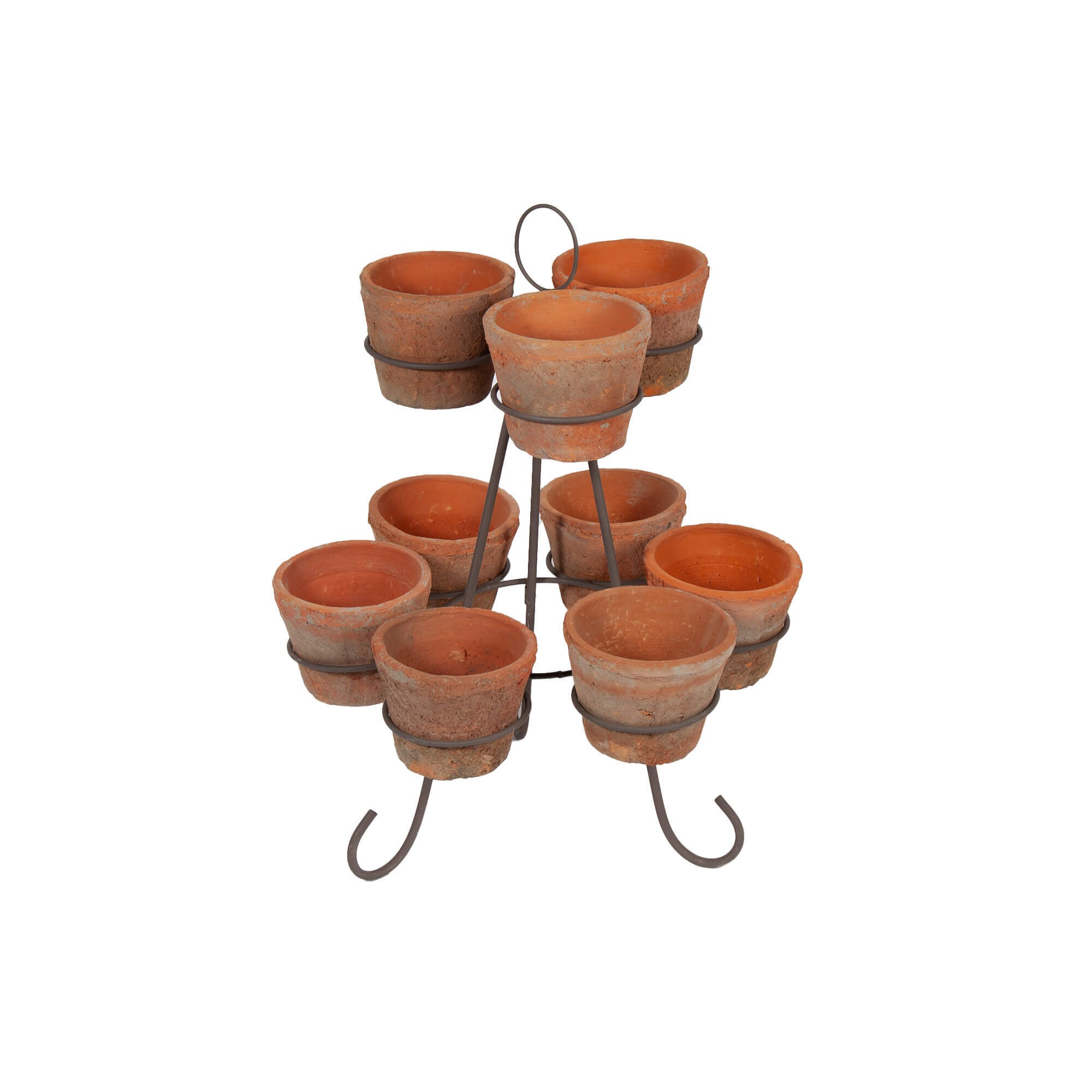 Tiered Wire Stand With Redstone Pots