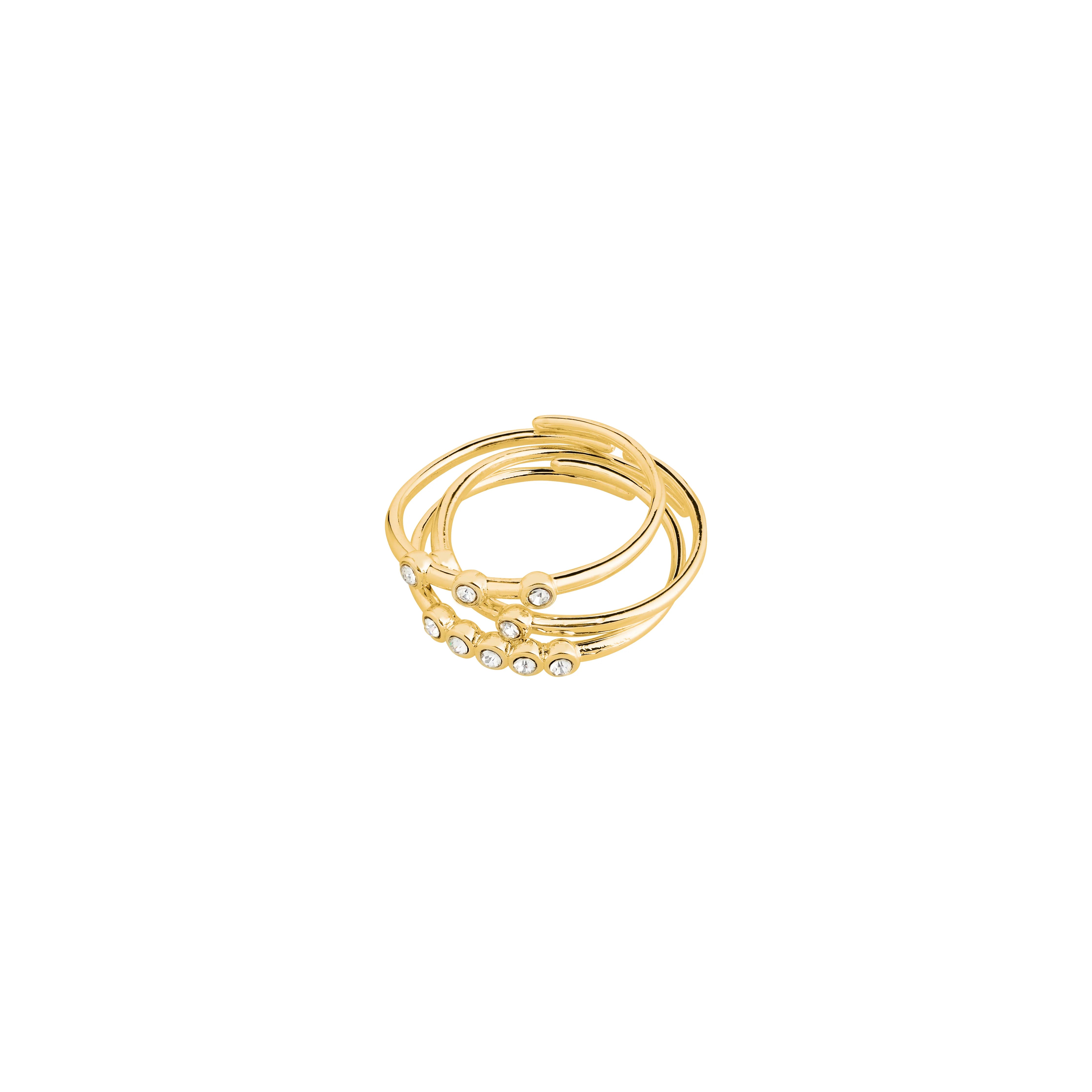 Sloan 3-in-1 Ring Set in Gold by Pilgrim