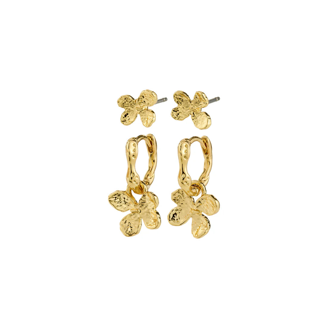 Ajani Earrings in Gold by Pilgrim