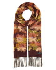 Rust Forest Flower Cashmink Scarf by Fraas