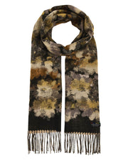 Black Forest Flower Cashmink Scarf by Fraas