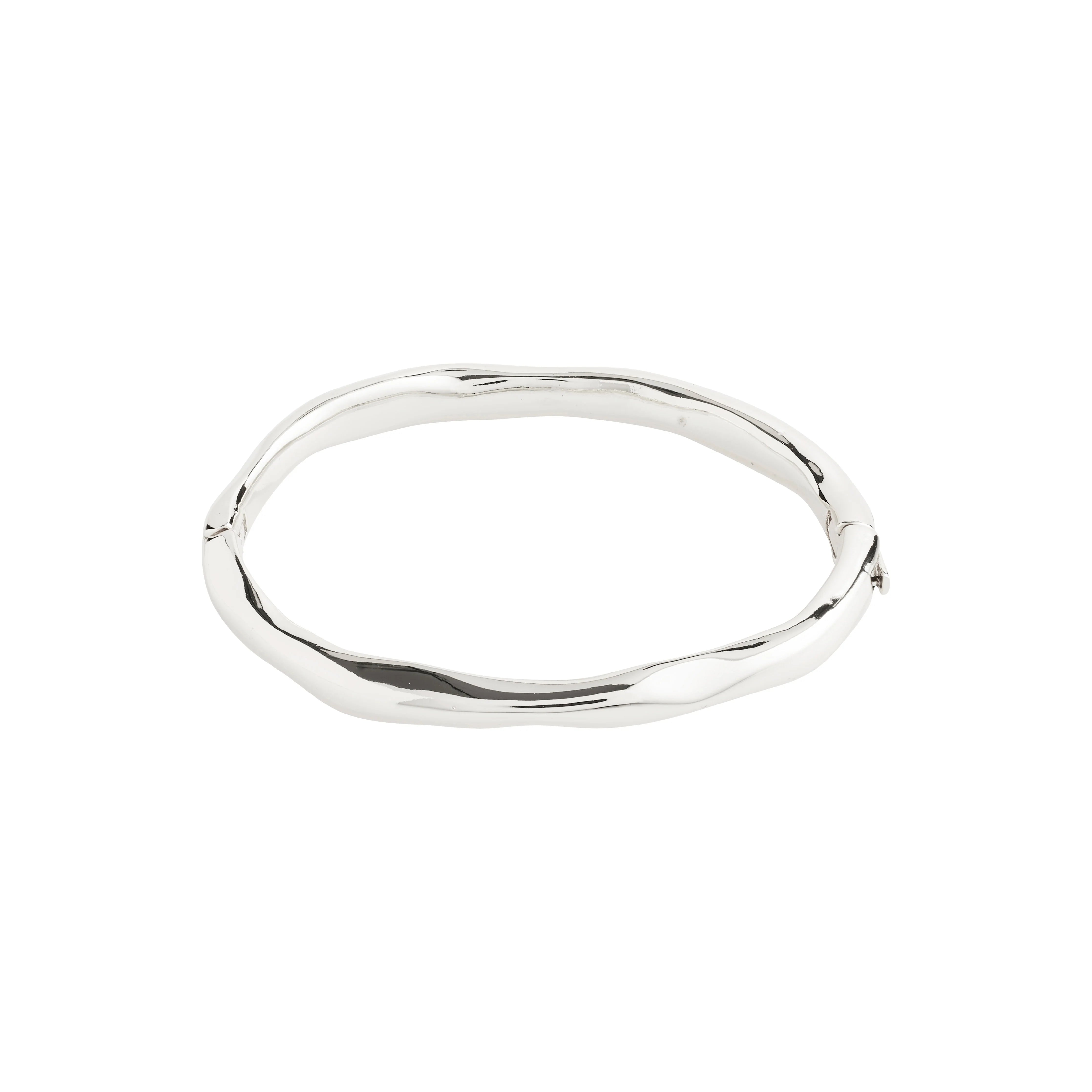 Haze Bangle in Silver by Pilgrim
