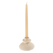 Arta White Terracotta Candle Holder Small